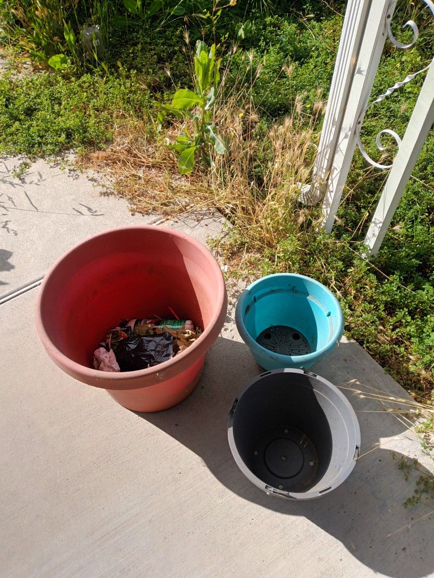 Three Planting Pots