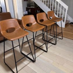 Leather Bar Stools 
