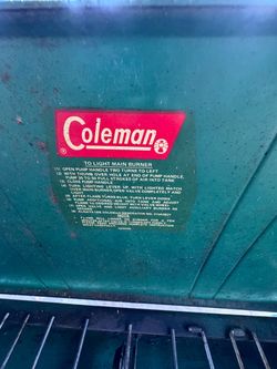 Coleman portable stove