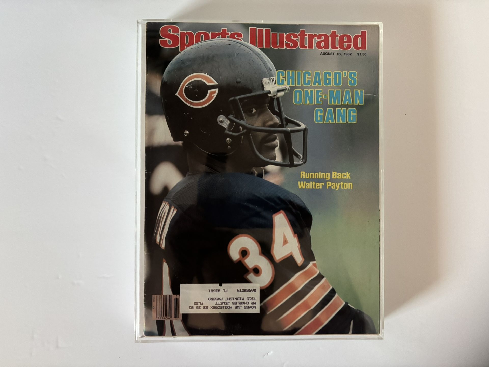 1982 Walter Payton Sports Illustrated Magazine