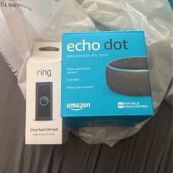 Ring Wired Doorbell With Echo For