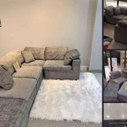 COZY WIDE SEAT SECTIONAL! ALL KINDS OF SECTIONAL SETUPS! MAKES A QUEEN BED! WOW! 