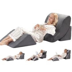 Kingpavonini Orthopedic Bed Wedge 6 PC Pillow
