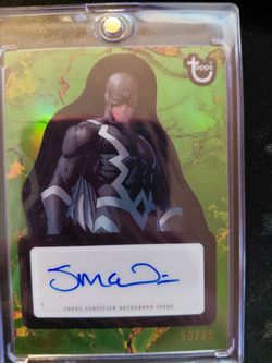 signed marvel trading card