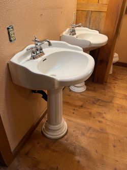 Two Free Standing Sinks
