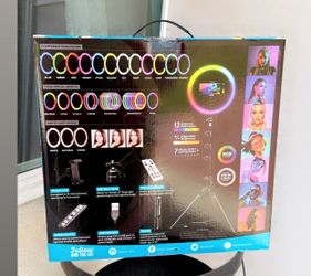 White RGB ring lights kit
