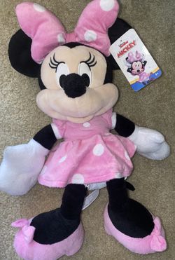 Pink Minnie Mouse Plush Doll 