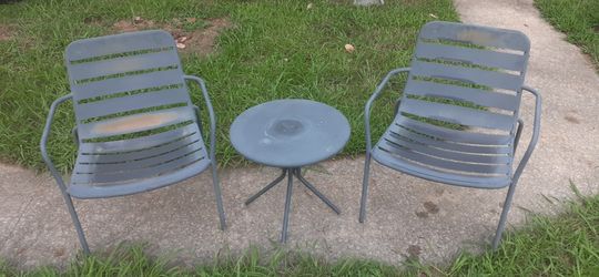 Outside Bistro table & Chairs,Patio Wrought iron Table and Chairs