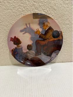 Norman Rockwell “The Shadow Artist” Collector Plate 1987 Edwin M. Knowles Limited Edition