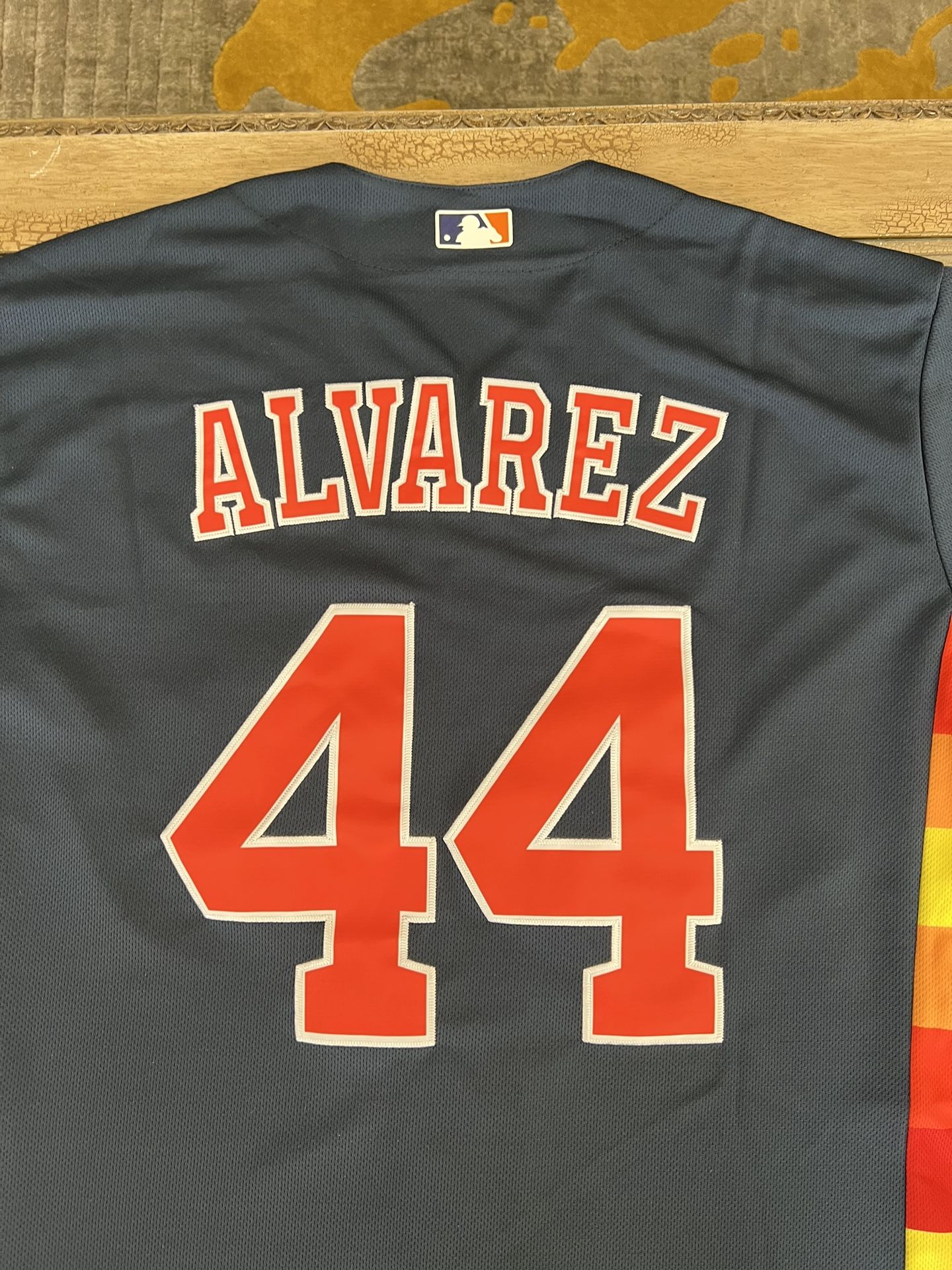 Yordan Alvarez NEW Jersey Mens Large Blue Houston Astros