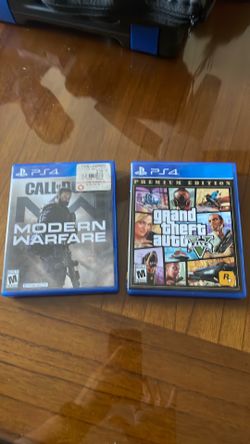PS4, Call of Duty®, modern warfare and PS4 grand theft auto five