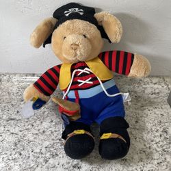 Baby Gund TEACH ME PIRATE Dog Plush Stuffed Learn To Dress Tan Teddy 17" Lovie