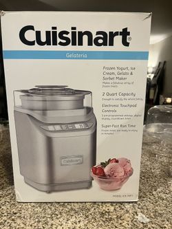Cuisinart Gelateria Ice Cream Maker – 2 Quart (Model ICE-70P1) – Lightly Used, In Box