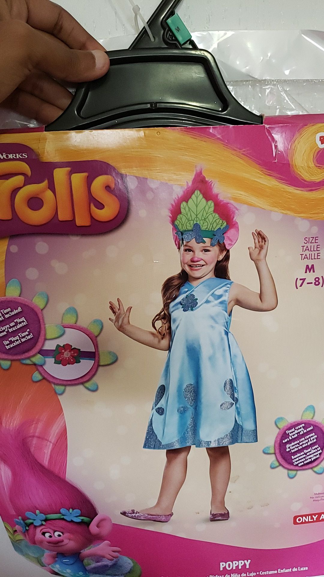 Halloween Costume New poppy trolls size 7