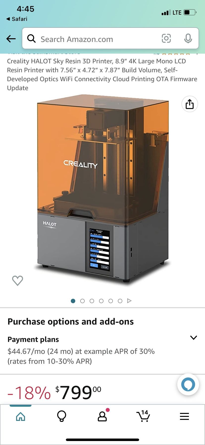 3D Printer CREALITY Halot-sky