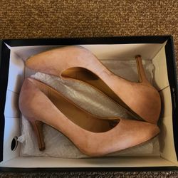 INC Blush Suede Heels