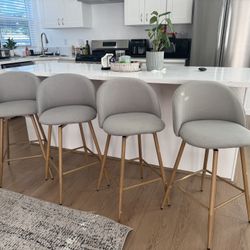 4 Stools/Barstools Seats 2 Sets