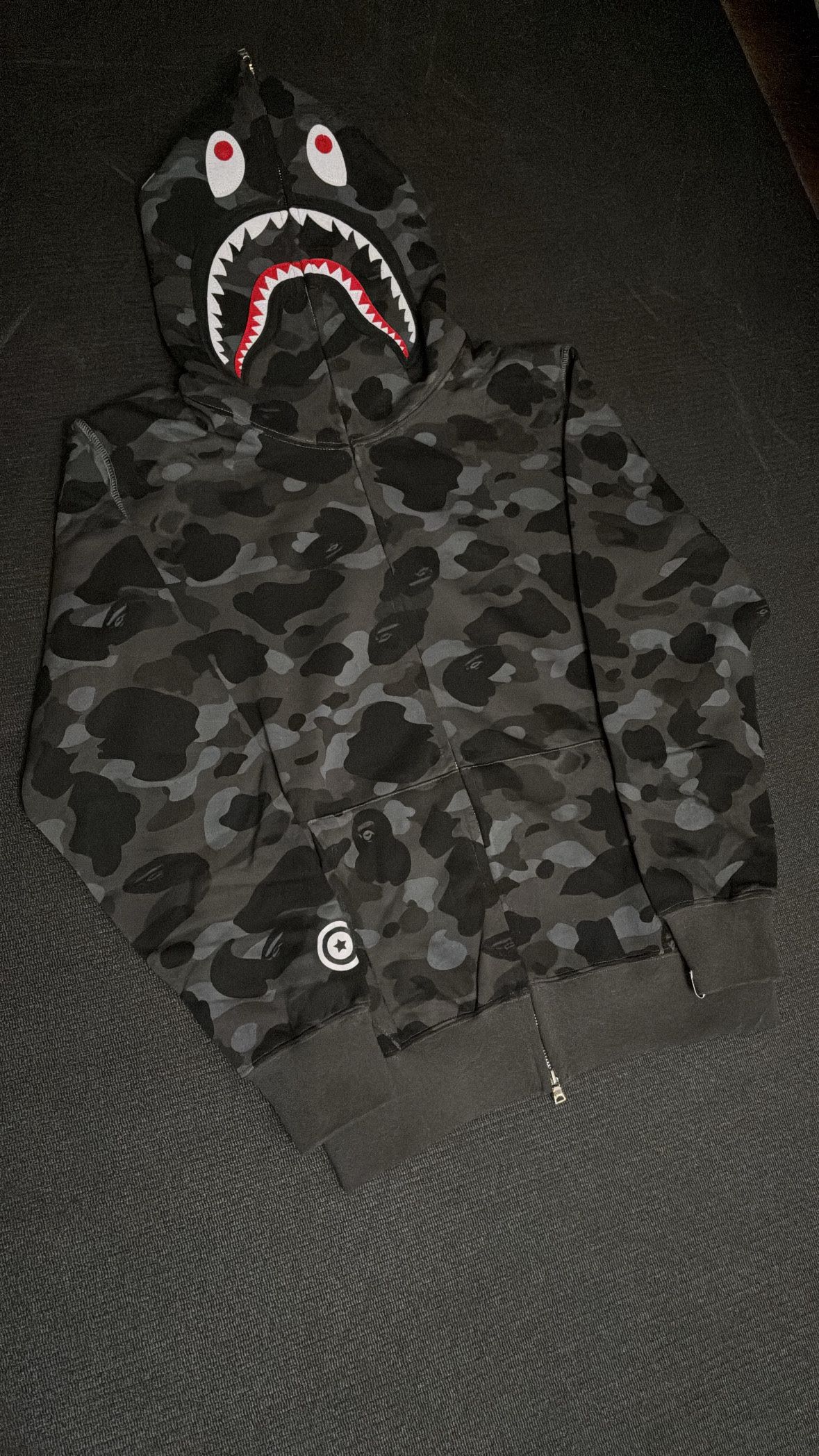 Brand New Bape Camo Zip Comes A Tags/Bag