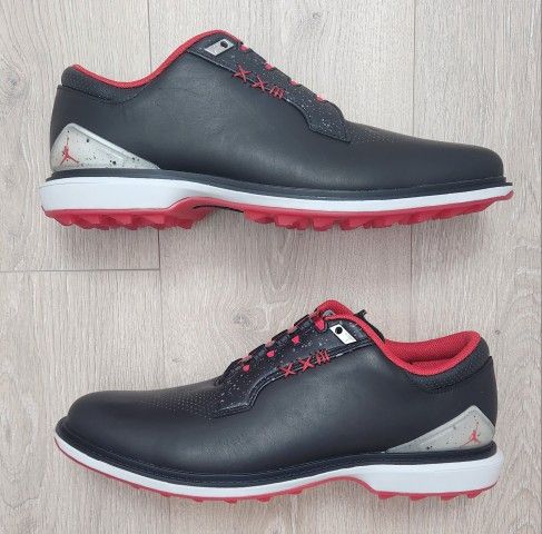 Nike Air Jordan ADG 5 Golf Shoes Black Fire Red FQ6642-001 Men's Size 11 MSRP $195