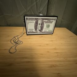 Money Hard Clutch With Strap