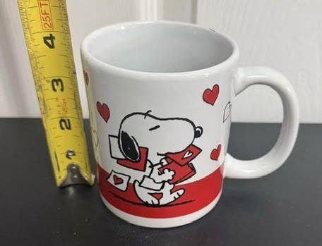 Peanuts Snoopy Hearts Mug Cup w Lucy & Peppermint Patty just $7