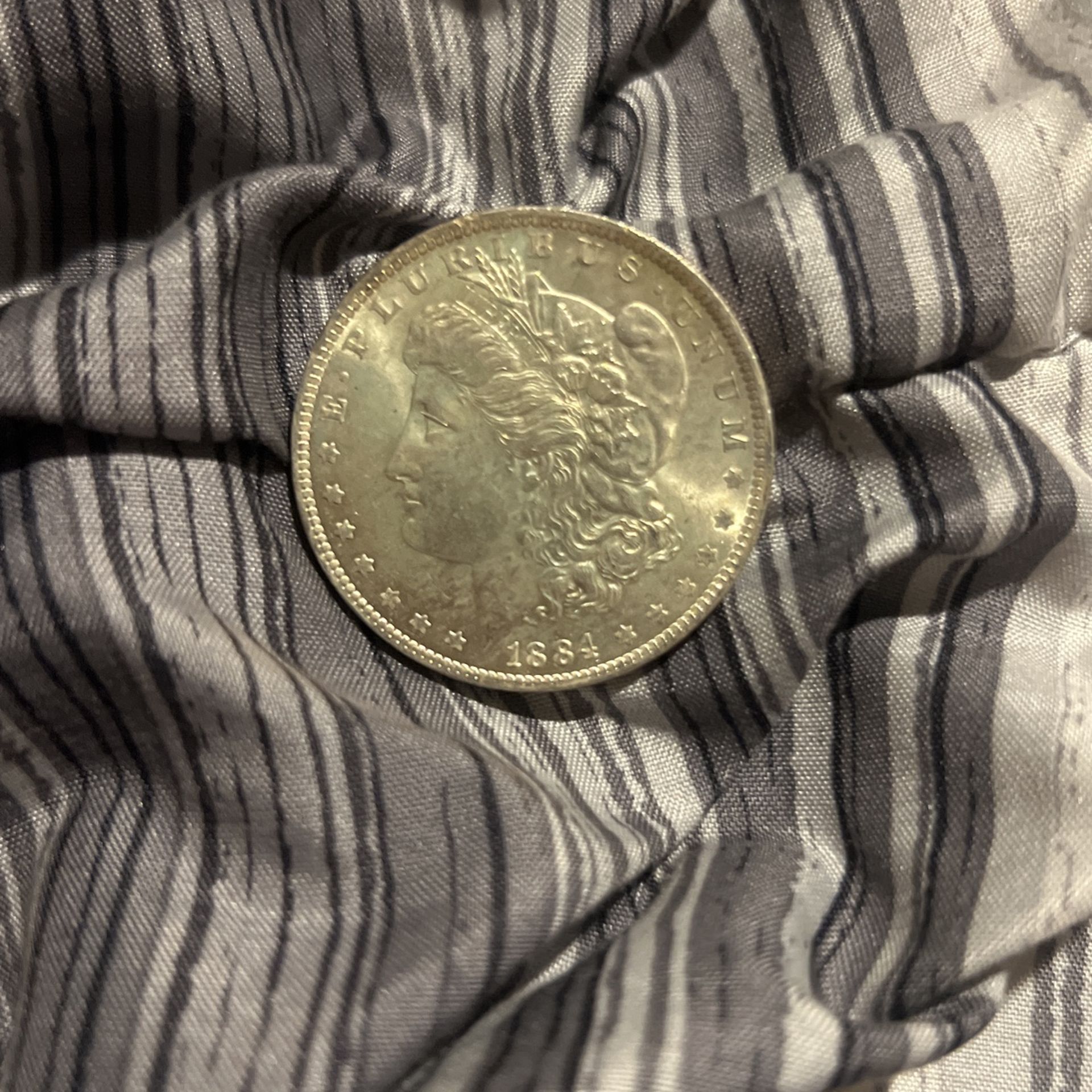 Us Morgan Silver Dollar 1884 Brilliant