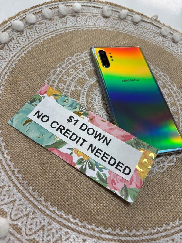 Samsung Galaxy Note 10 Plus - Only $1 Today Pay The Rest Later!