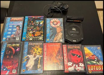 SEGA Genesis CDX Console with Sonic & Knuckles, Lion King, Games, Controllers