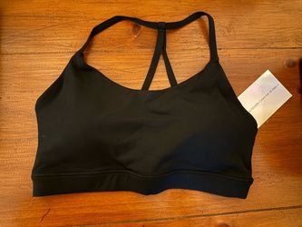 Black Sports Bra with Racerback Straps