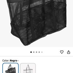 Beach bag with zipper, carrying bag for dirty clothes, pool, groceries, shoulder, for large purchases