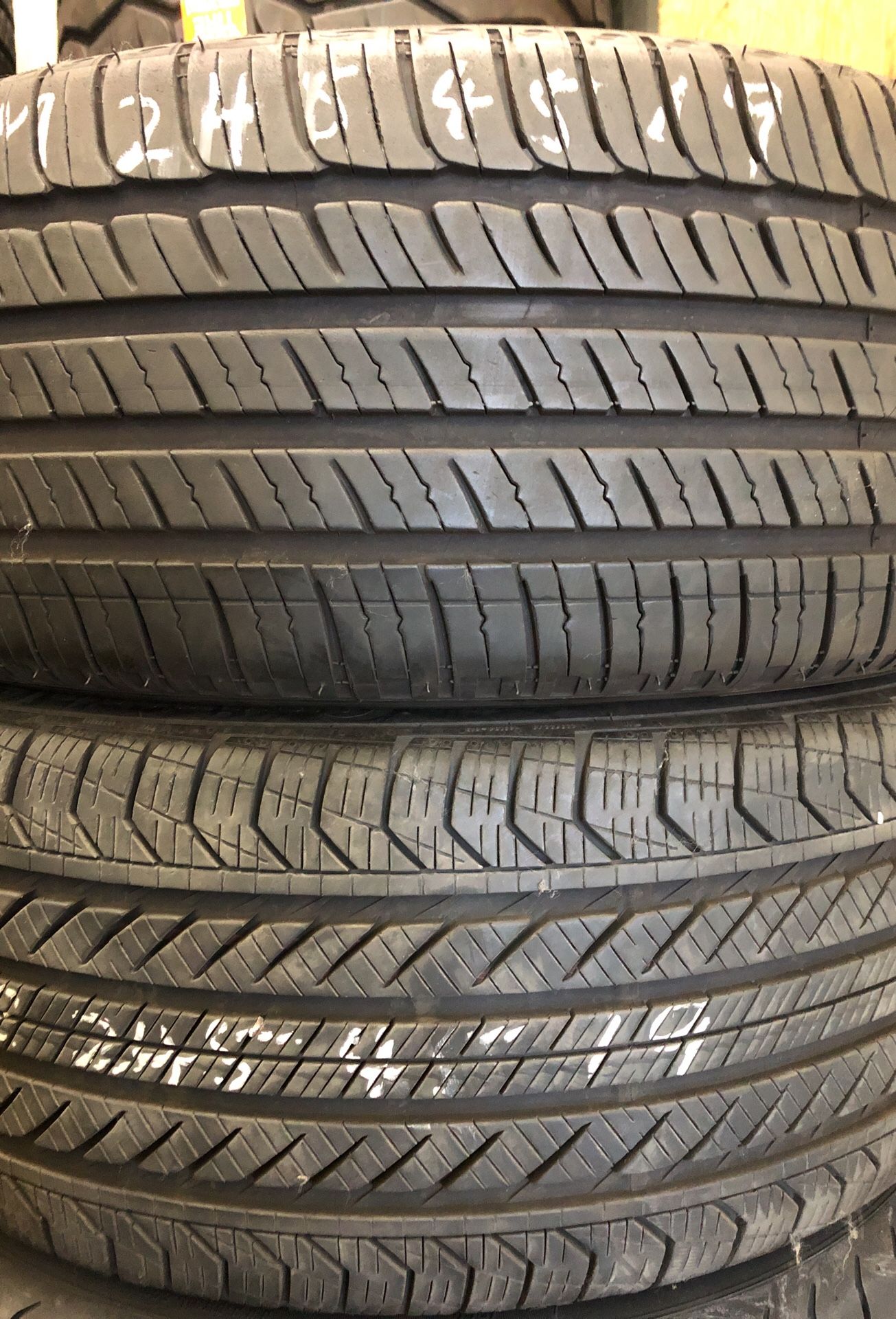 (2) 19” Michelin Continental 245/45/19 245/45R19 used tires tire