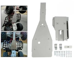 Yamaha Raptor 700 700R Full Aluminum Chassis Glide Swing Arm Skid Plate Guard Combo