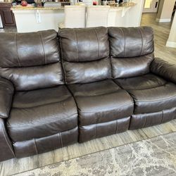 Leather reclining Sofa