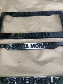 Subaru license plate frames