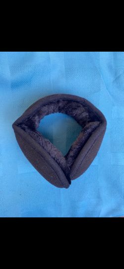 Black Ear Warmer Fleece Earmuffs
