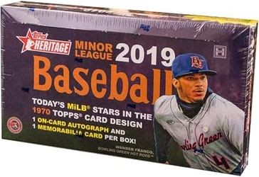2019 and 2021 Topps Heritage Minor League Baseball Hobby Box
