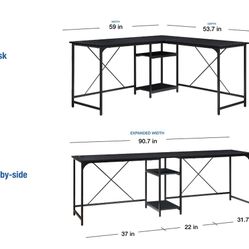 Interchangeable Computer Desk 