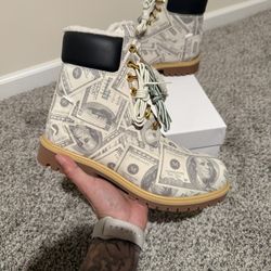 💸 SUPREME x TIMBERLAND x MAISON MARGIELA 💸 🔥 “$100 BILL” BOOTS – SIZE 10 🔥