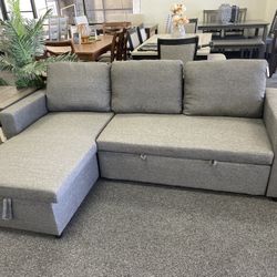 Sleeper Sectional With Storage Compartment 