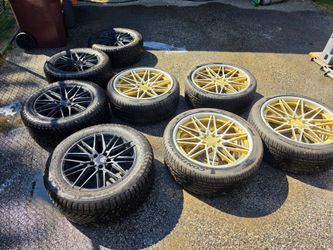 Two sets custom wheels 5×120 Tesla X