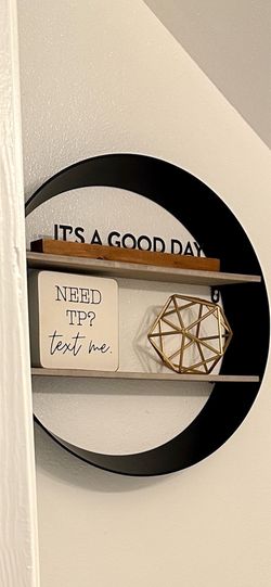 Complete bathroom wall decor set $25