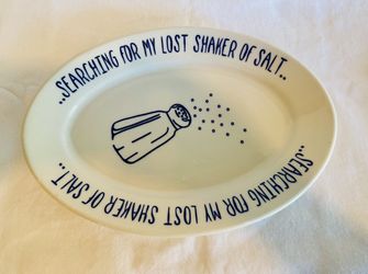 Searching for my lost shaker of salt Platter Jimmy Buffet Homer Laughlin Made in USA