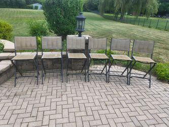6 Patio Bar Stools