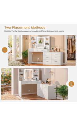 Make up furniture with lights and mirror