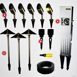 Volt brass landscaping lights