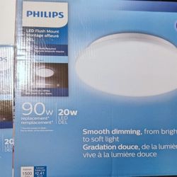 11" Philips Flush Mount 5000k LED Lights 2 pack
