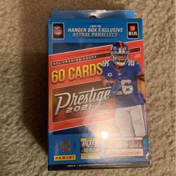 Box Of Football Cards Brand New In Box Hanger Prestige 