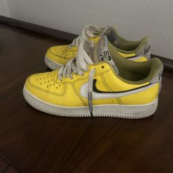 Yellow Air Force 1s