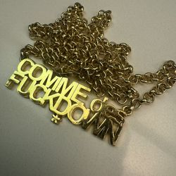 COMME DES FUCKDOWN BY SSUR GOLD PLATED 23 NECKLACE 