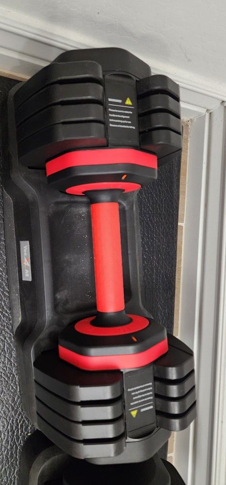 Dumbells Pair - Adjustable 15lbs To 55 Lbs